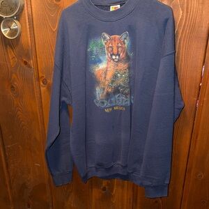 New Mexico Navy Cougar Sweater